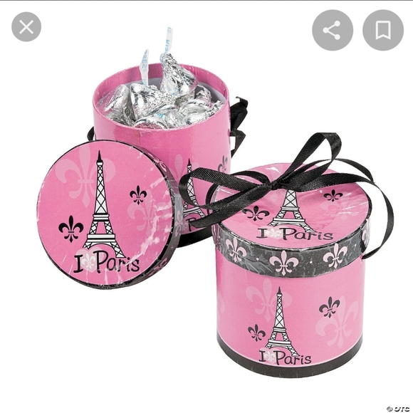 Perfectly Paris Round Treat Hat Boxes - Picture 3 of 6